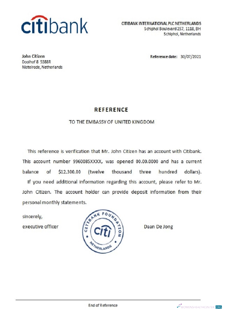 Download Netherlands Citibank reference Photoshop template